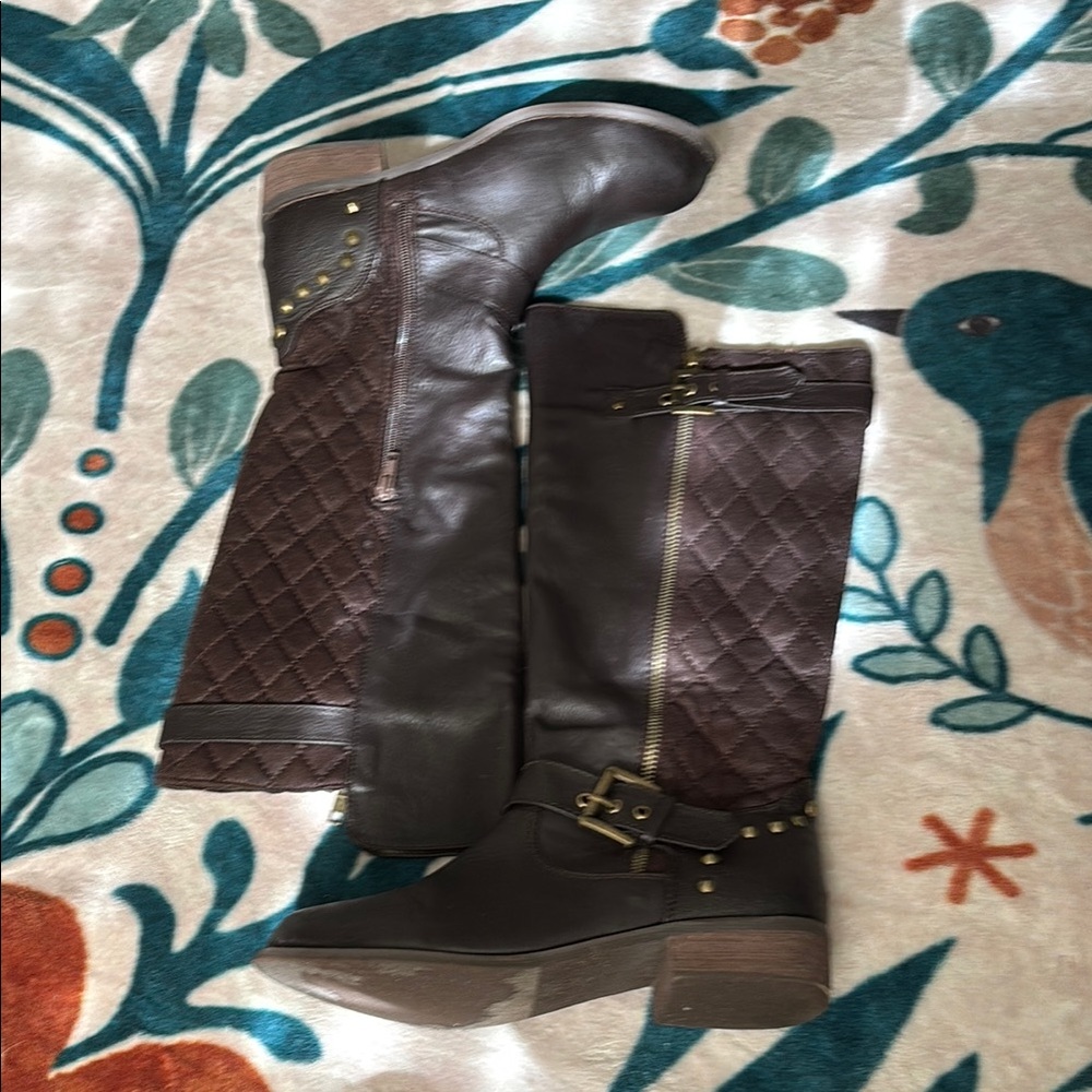 Brown Boots With Strap Design